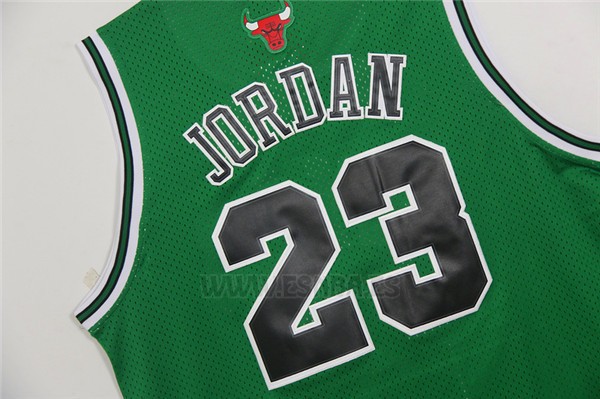 Camiseta Chicago Bulls Michael Jordan #23 Retro Patricks Day Verde